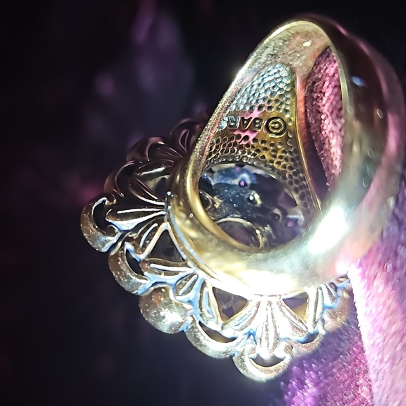 Barse Turquoise and Topaz ring - Picture 5 of 9